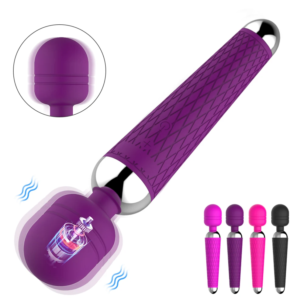 Powerful Magic Wand Vibrators for women, USB Charge AV Stick Female G Spot Massager Clitoris Stimulator Adult Sex Toys for Woman - The Gadget Shack Shop