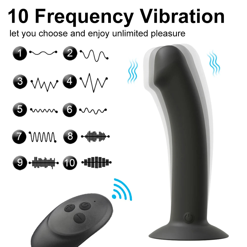 Prostate Massage Anal Plug Vibrator Anus Sex Toys for Man Butt Plug Men With Suction Cup Dildo Anal Toys for Woman Gay Adults - The Gadget Shack Shop