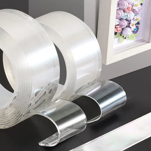 1/2/3/5M Nano Tape Double Sided Tape Transparent Reusable Waterproof Adhesive Tapes Cleanable Kitchen Bathroom Supplies Tapes - The Gadget Shack Shop