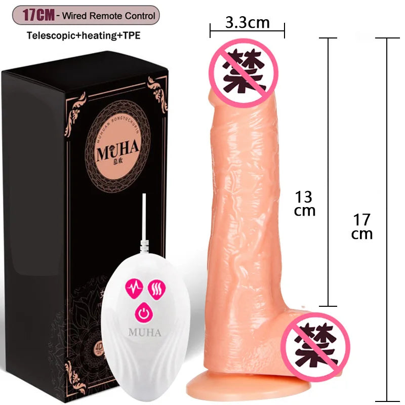 The Gadget Shack Shop Thrusting Rotation Remote Control Dildo Vibrator Female Realistic Penis Gay Suction Cup Masturbator Couple For Women Sex Toys - The Gadget Shack Shop