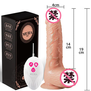 The Gadget Shack Shop Thrusting Rotation Remote Control Dildo Vibrator Female Realistic Penis Gay Suction Cup Masturbator Couple For Women Sex Toys - The Gadget Shack Shop
