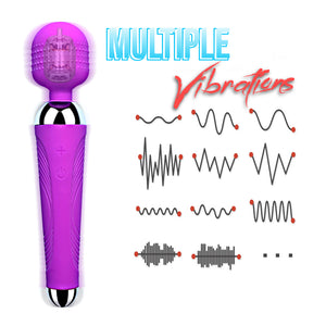 Powerful Magic Wand Vibrators for women, USB Charge AV Stick Female G Spot Massager Clitoris Stimulator Adult Sex Toys for Woman - The Gadget Shack Shop