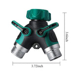 Load image into Gallery viewer, Gadget Shack Shop: Garden Hose Splitter 2 Way, NPT3/4 Heavy Duty Garden Hose Diverter Y Shape Valve, Water Pipe Connector Adapter for Garden and Home Life - The Gadget Shack Shop
