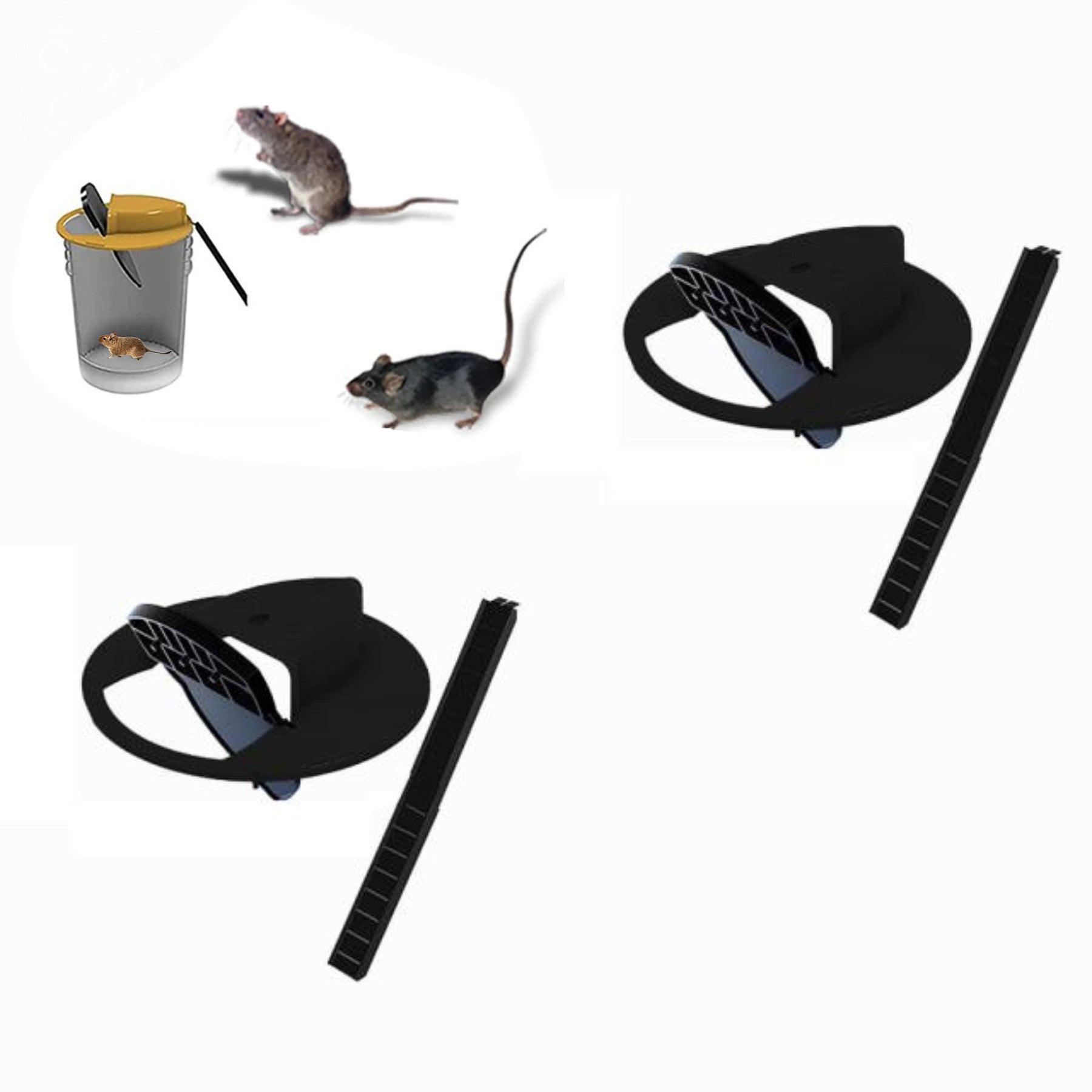 Humane Flip N' Slide Bucket Flip-Lid Mouse and Rat Trap by The Gadget Shack Shop - The Gadget Shack Shop
