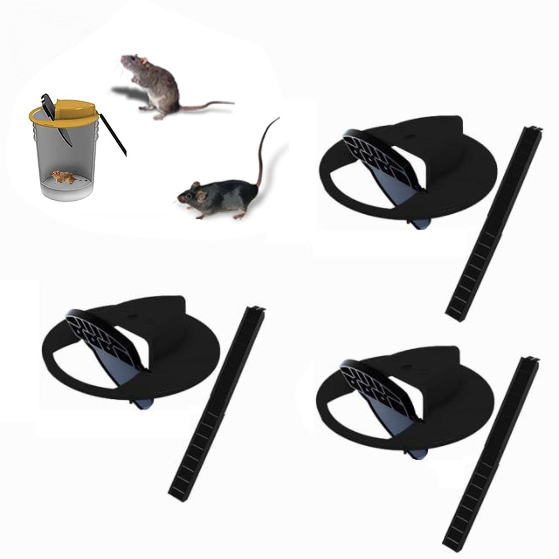 Humane Flip N' Slide Bucket Flip-Lid Mouse and Rat Trap by The Gadget Shack Shop - The Gadget Shack Shop