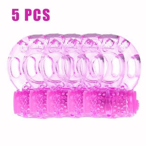 The Gadget Shack Shop- Sets of from 1 to 12 Adult Vibration Penis Rings, Super Stretchy Silicone Cock Ring with a built in Vibration Massage Stimulator - The Gadget Shack Shop
