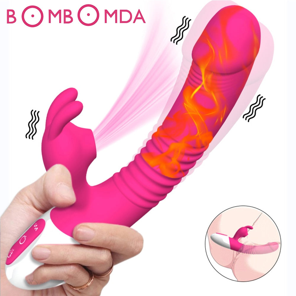 Pink Cherry Rabbit Clit Sucking Vibrator -Clitoris Sucker Stimulator Dildo Sex Toys for Women - The Gadget Shack Shop