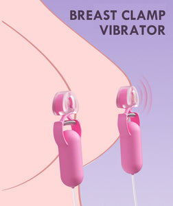 Nipplettes Vibrating Nipple Clamps -Electric Nipple Clamp Breast Massage Vibrator Enhancer Bondage Adult Sex Toy - The Gadget Shack Shop