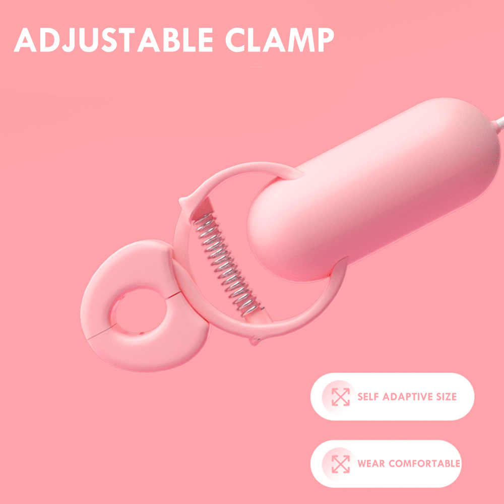 Nipplettes Vibrating Nipple Clamps -Electric Nipple Clamp Breast Massage Vibrator Enhancer Bondage Adult Sex Toy - The Gadget Shack Shop