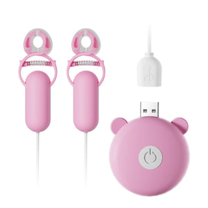 Nipplettes Vibrating Nipple Clamps -Electric Nipple Clamp Breast Massage Vibrator Enhancer Bondage Adult Sex Toy - The Gadget Shack Shop